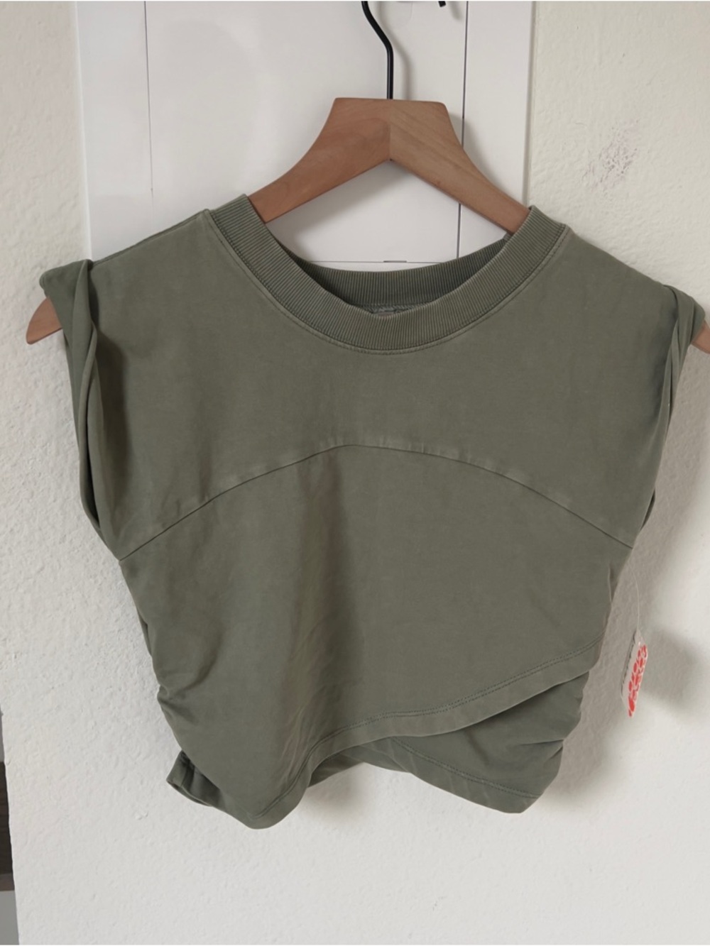 NWOT Free People Hot Shot Crossover Set in Terrain Green - Picture 4 of 9